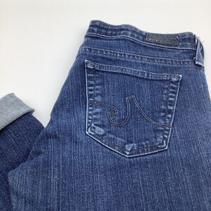 AG Adriano Goldschmied Womens The Stevie Roll Up Capri‎ Jeans Size 28R
